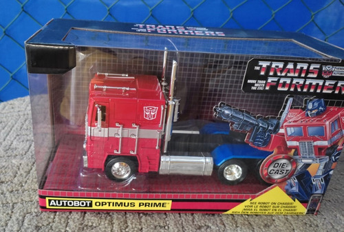 Autobot Optimus Prime Hasbro Die Cast Optimus Prime Rojo Y Azul