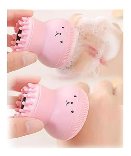 Cepillo Masajeador Facial Limpieza Exfoliación Pulpo