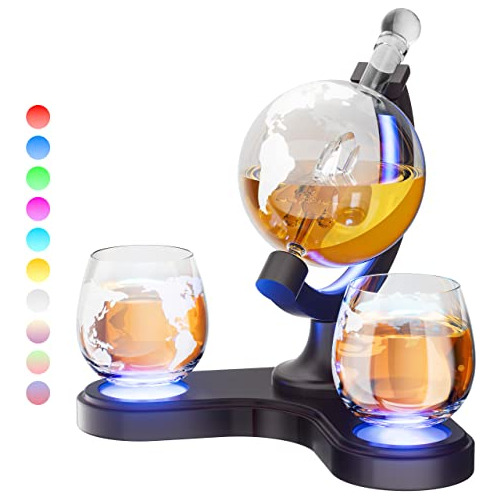 Regalos Para Hombres Papá,  30.4 Oz Whisky Globe Decanter Se