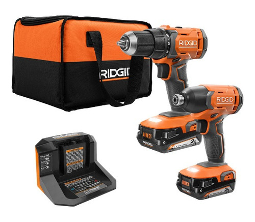 Set De Taladros Ridgid  Destornillador/impacto 18v