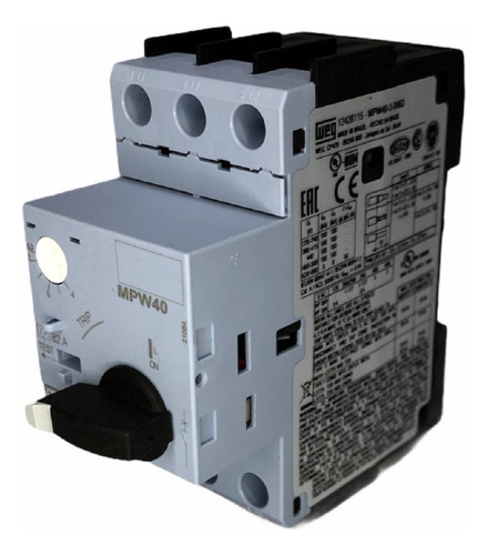 Disjuntor Motor 40a Weg Mpw40-3-d063 Faixa Ajustavel 4-6,3a