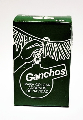 Cajita Con 50 Ganchos Para Esferas Navideñas