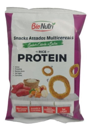 Kit Snacks Protein Cebola E Salsa 35g Bionutri 16 Unidades