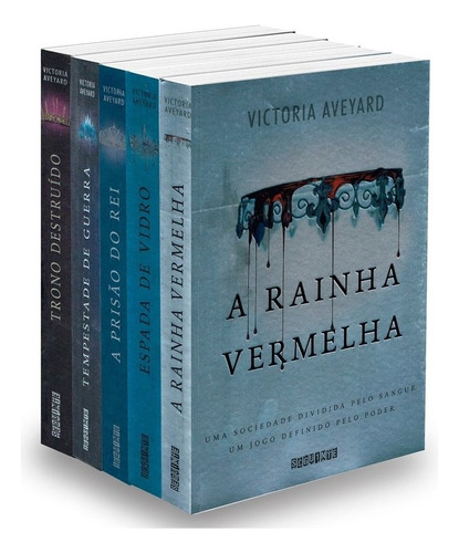 Kit A Rainha Vermelha - Coleção 5 livros Victoria Aveyard: Não Aplica, de : Victoria Aveyard. Série Não aplica, vol. Não Aplica. Editora Seguinte, capa mole, edição não aplica em português, 2021