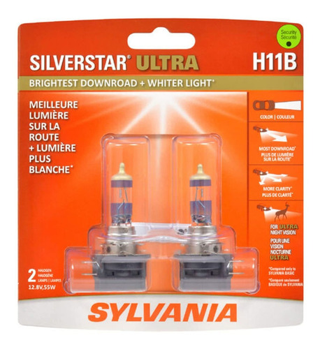 Sylvania H11b Foco Delantero Luz Halogena Ultra Contiene