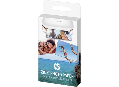 Papel Cartucho Fotográfico Hp Zink Sprocket X 20u