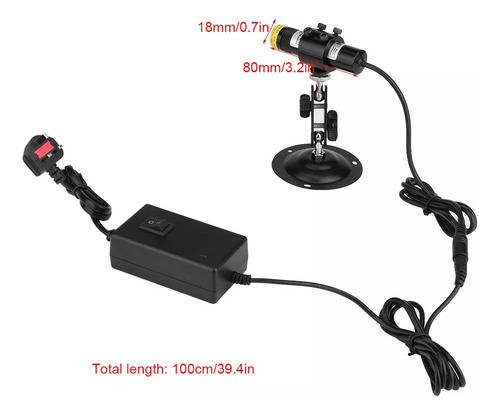 Módulo Láser De La Cruz Roja, 650 Nm, 10 Mw, Soporte De Diod