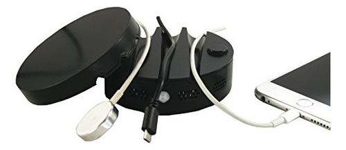 Soporte Cable Cargador Con Luz Nocturna Sensor Movimiento Ne