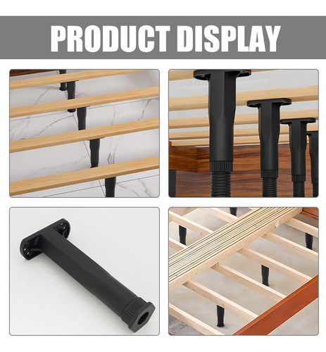 Base De Cama, Patas De Soporte Para Armazón De Cama, 4 Unida