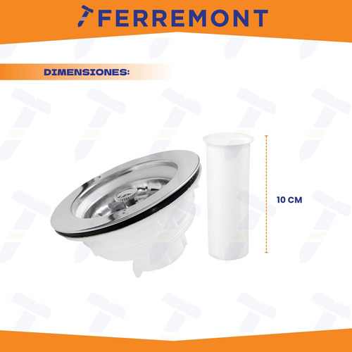 Contracanasta De Acero Inoxidable Fleximatic 4403