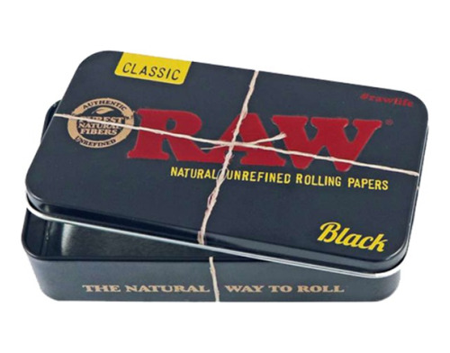 Contenedor  De Metal Raw Tin Black