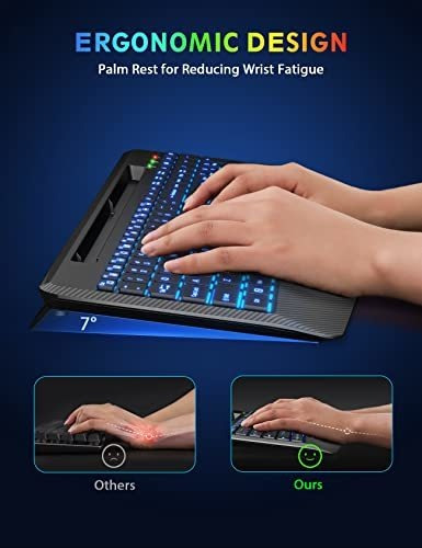Teclado Y Ratón Inalámbricos Con Retroiluminación,