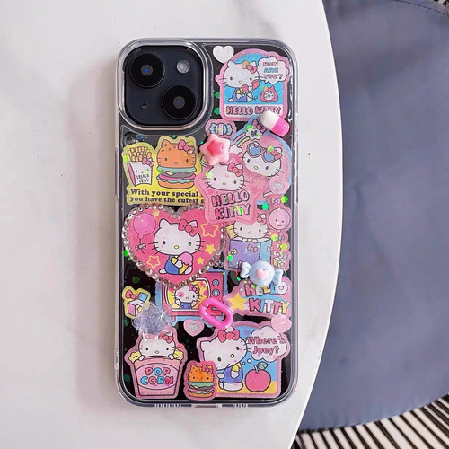 Capa De Celular Hello Kitty Para iPhone 16/15/14/13/12/11
