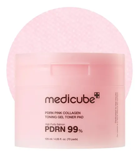 Medicube Pdrn Pink Collagen Gel Toner Pad 120ml (70 Pads) Todo Tipo De Pele Dia/noite