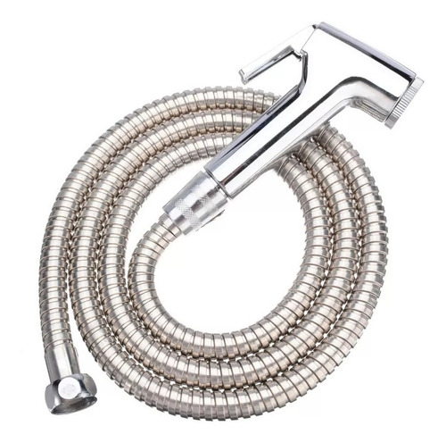 Imagen 5 de 10 de Ducha Bidet Arabe Soporte + Manguera Flexible Wc Baño