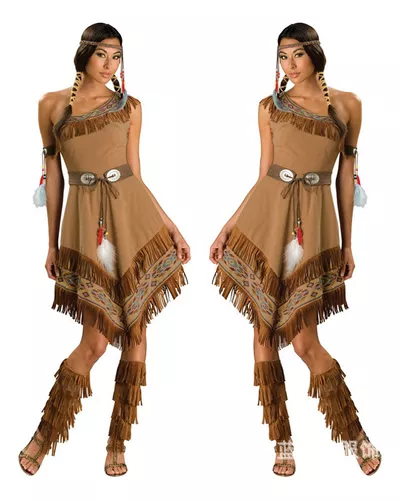 Fun World Disfraz de niña india nativa americana, Marrón