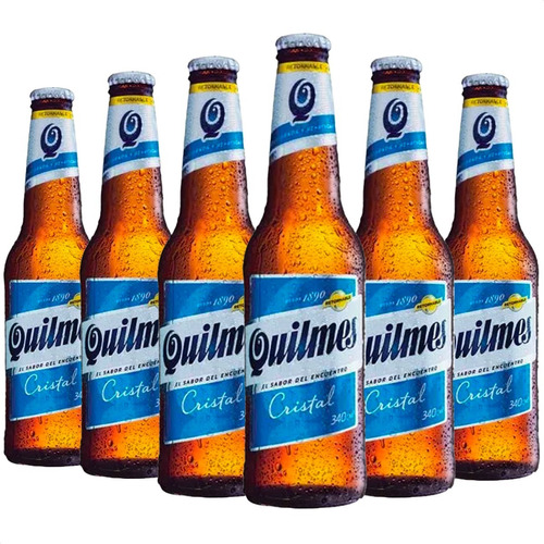 Cerveza Quilmes Porron 340ml Clasica Rubia Bebida X6