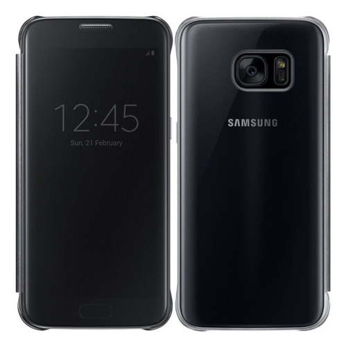 Samsung Funda Flip Cover S-view Clear Para Galaxy S7 Normal