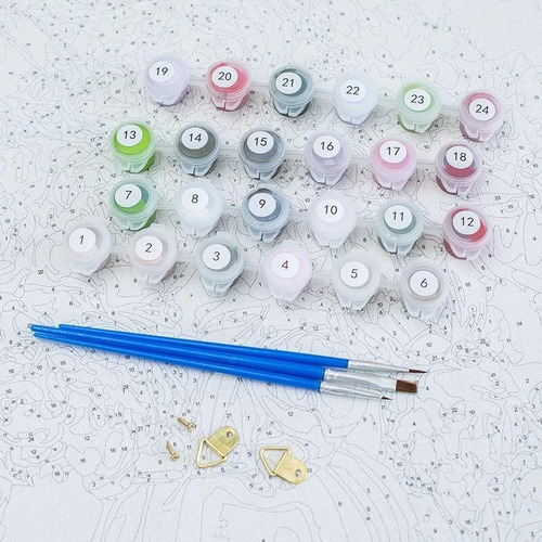 Kit De Pintura Por Números, Lienzo, Canvas, Varios Diseños