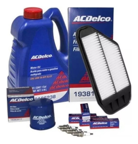 Kit De Afinacion 20w50 Mult Chevrolet Spark 1.2 2015 Acdelco