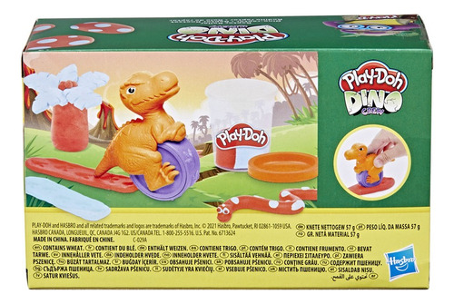Massa de moldagem de dinossauros Play-doh Dino Raptor Roller
