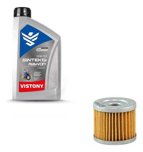 Filtro De Aceite Suzuki Gn An En 125 + Aceite 10w40 Semisint