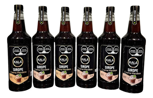 Jarabe Sirope Crema Irlandesa Kala Gourmet 1 Litro 6 Pz
