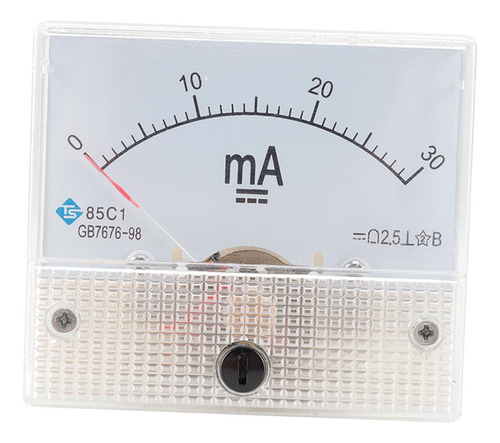 Medidor De Amperímetro De Con Aguja 85c1 Medidor De 0-30 Ma