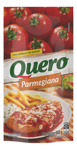 Molho de Tomate Parmegiana Quero Molho de Tomate em sachê 340 g