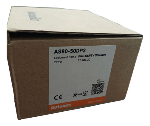Sensor Inductivo, Pnp, No/nc, 12-48vdc, As80-50dp3, Autonics