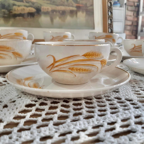 Tazas Con Platos 6 De Té Y 6 De Café Lozas Hartford