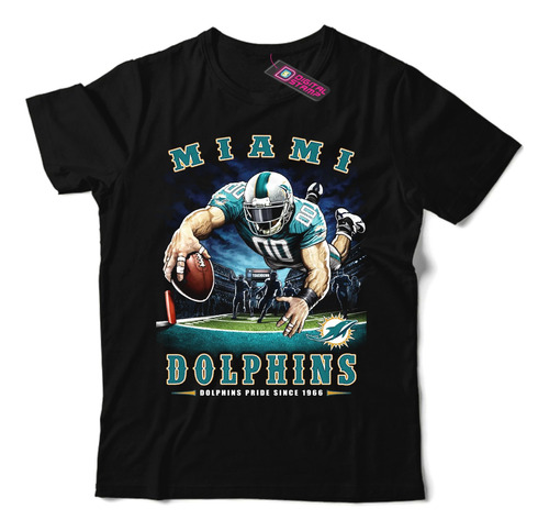 Remera Miami Dolphins Equipo Nfl 53 Dtg Premium