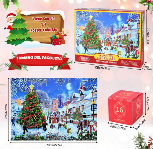 Rompecabezas Navidad 1000 Pz Bellas Artes Multicolor Premium