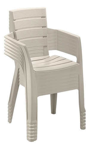 Silla Barú Con Brazos Rimax X 6 Und