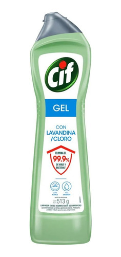 Cif Gel Con Lavandina Ultra Blanco X 500ml