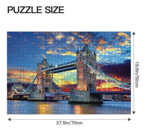 Rompecabezas X 1000 Piezas, Tower Bridge Varios Motivos