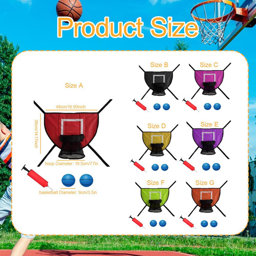 Canasta De Baloncesto Con Trampolín Para Dunking Easy, Color