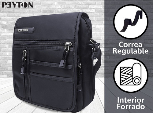 Imagen 4 de 10 de Morral Peyton Original Deportivo Urbano Unisex Reforzado New