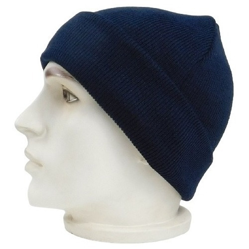 Touca Básica Gorro De Lã Marinho Estilo Beanie Inverno Frio