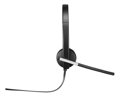 Headset Com Microfone H650e Estereo Usb Logitech Preto