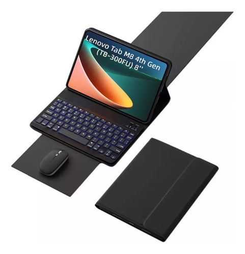 Funda,teclado Iluminado,ratón Para Lenovo Tab M8 4th Gen Ñ