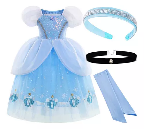 Vestido da Cinderela Luxo - Infantil