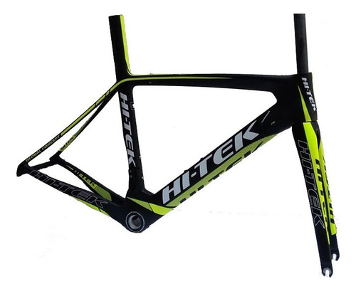 Cuadro Hi-tek Ruta Carbon Aero G6 Negro/neon Super Ligero
