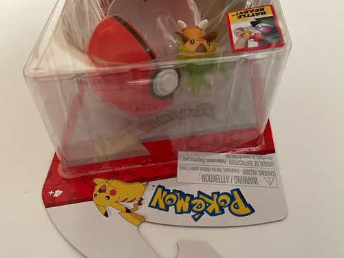 Chespin Y Pokebola Pokemon Battle Ready Clip N Go Pokeball (Usado)