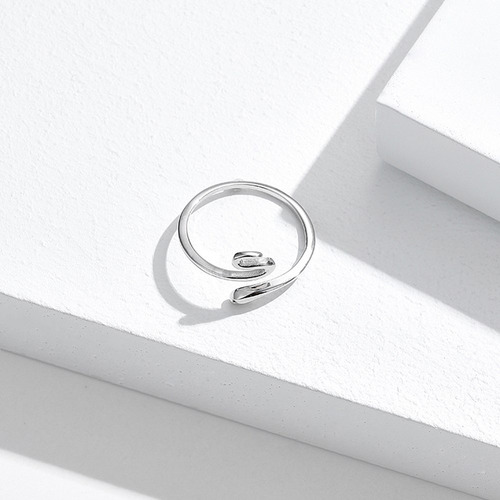 Anillo Plata 925 De Serpiente Ajustable