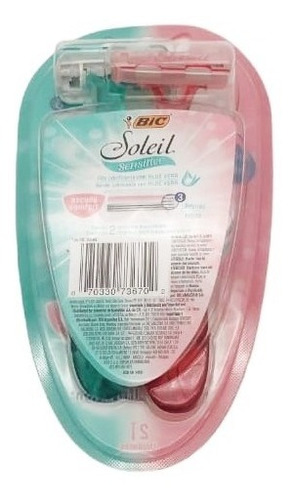 Rastrillos Desechables Bic Soleil Sensitive 2 Piezas