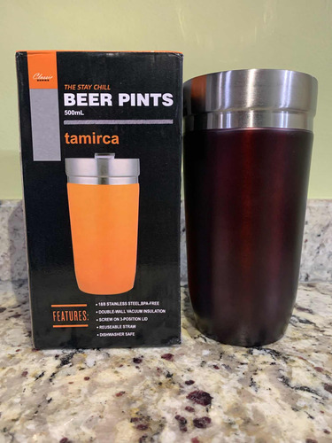 Termo Vaso Termico Beer Pints Acero Inoxidable