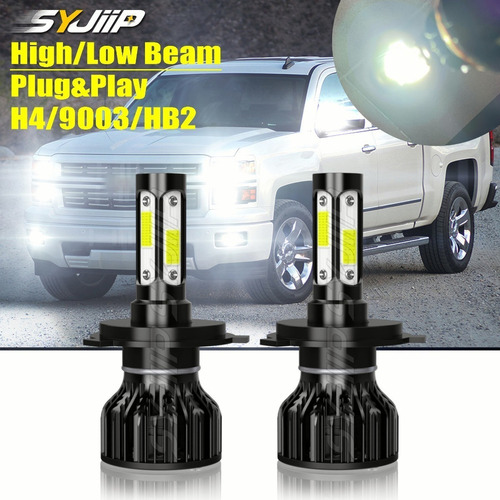 Focos Led H4 9003 De 6500k 40000lm 200w Luz Alta/baja