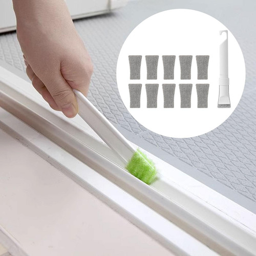 Cepillo De Limpieza Para Ranuras De Ventanas Con Gancho Para