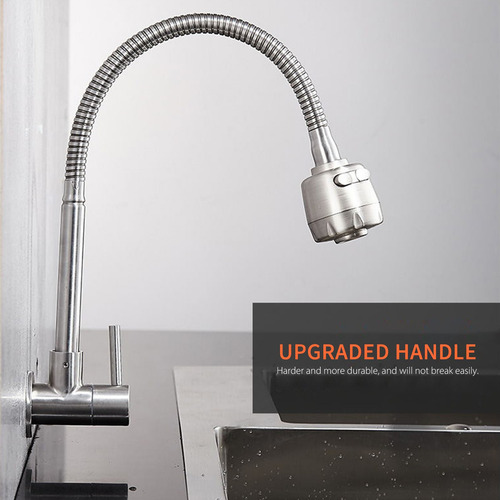 Grifos De Cocina De Pared 2 Modos De Agua De Arco Alto Único